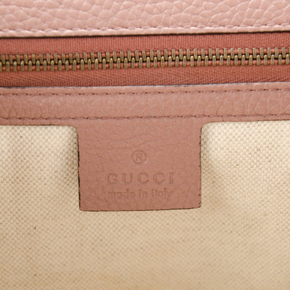 Gucci Calfskin Small GG Marmont Top Handle Bag Rosy Phard 7 of 8