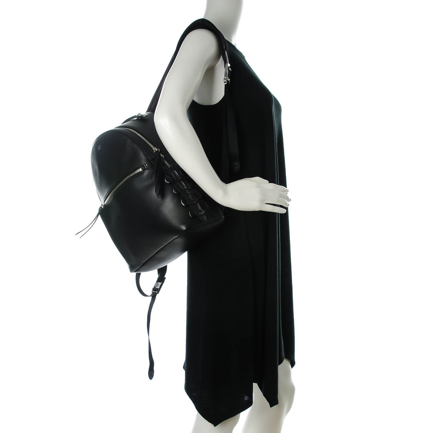 Vitello Dolce Croc Tail Backpack Black