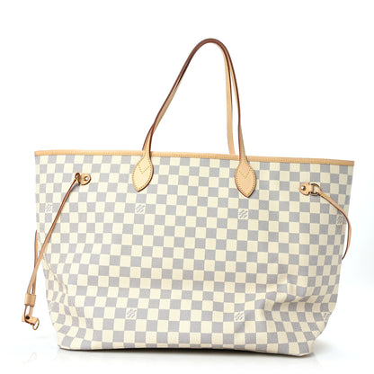Louis Vuitton Damier Azur Neo Neverfull GM Rose Ballerine 1 of 8