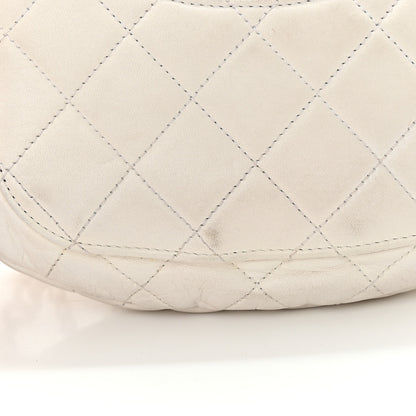 Chanel Lambskin Quilted All About Chains Waist Belt Bag White 14 of 14