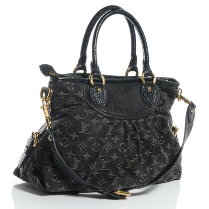 Louis Vuitton Denim Neo Cabby MM Black 3 of 7
