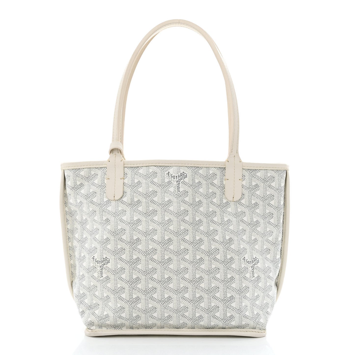 Goyardine Reversible Mini Anjou White