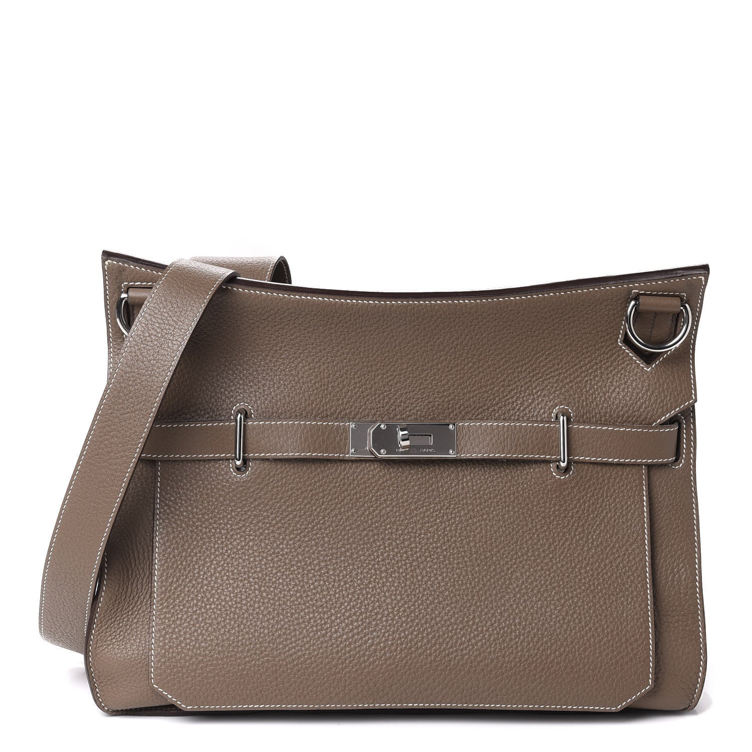 Hermes Taurillon Clemence Jypsiere 34 Etoupe 1 of 14