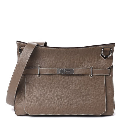 Hermes Taurillon Clemence Jypsiere 34 Etoupe 1 of 14