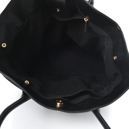 Chanel Calfskin Tall Cerf Tote Black 6 of 22