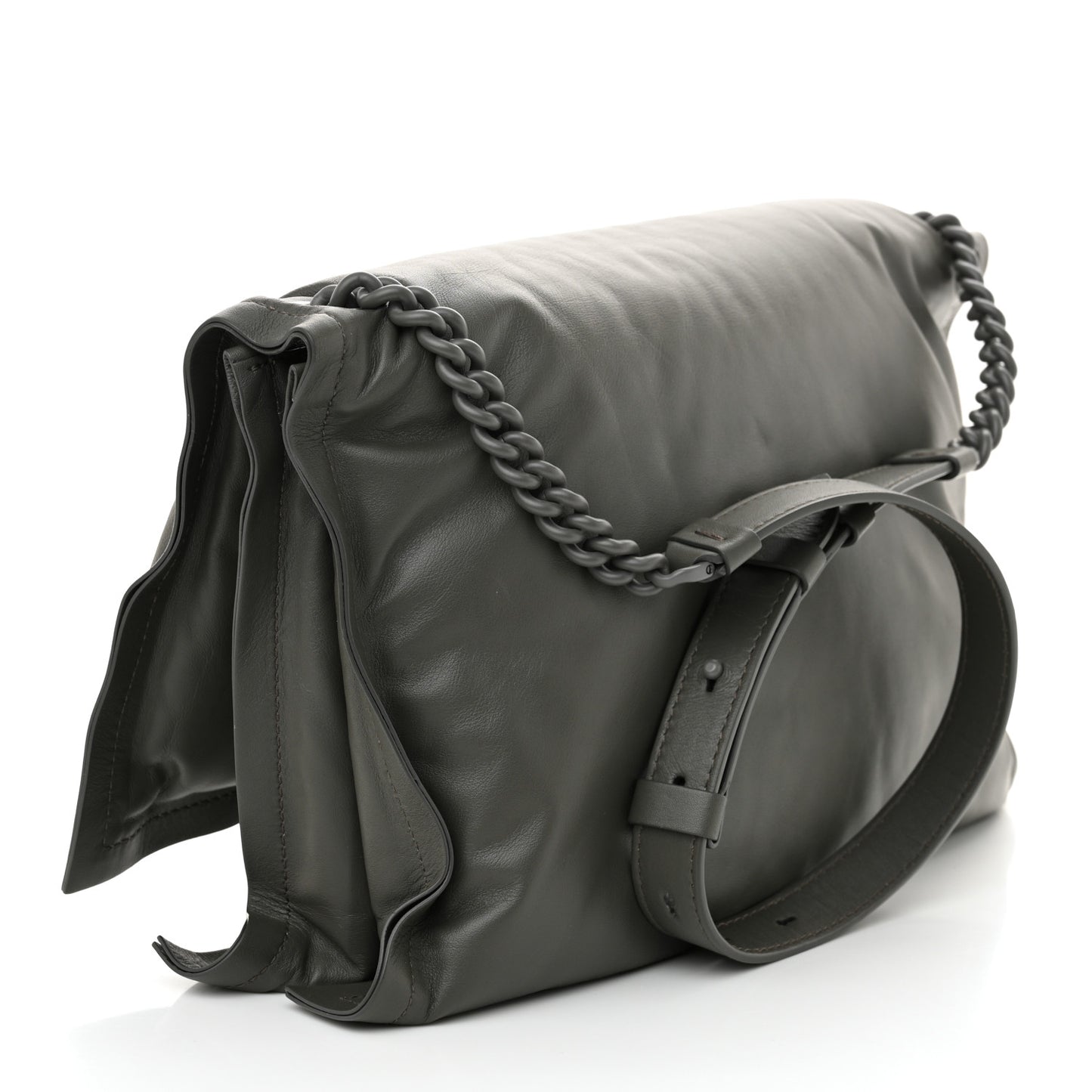 Calfskin Medium Viva Bow Shoulder Bag Sparrow