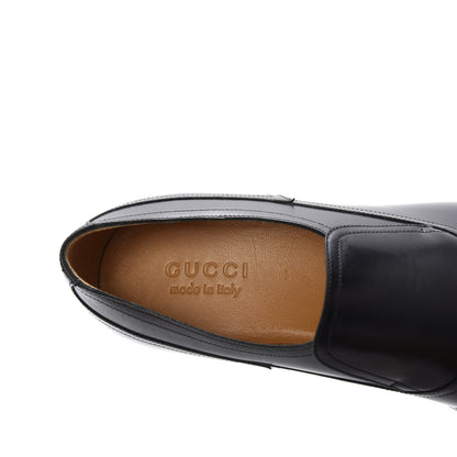 Gucci Calfskin Mens Classic Logo Loafers 9.5 Black 8 of 10
