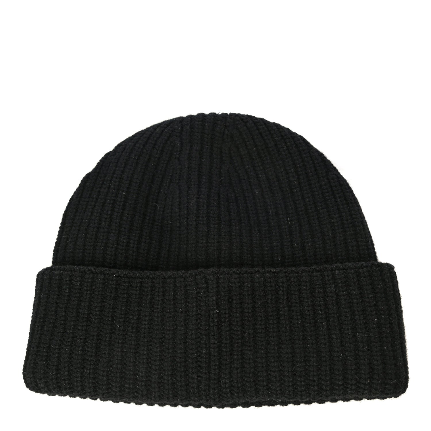 Chanel Wool Cashmere CC Beanie Hat Light Black White 2 of 8