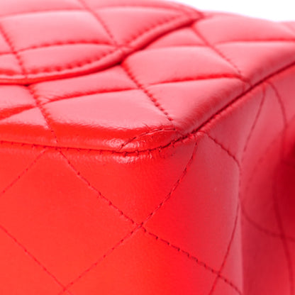 Chanel Lambskin Quilted Mini Rectangular Flap Orange 12 of 13