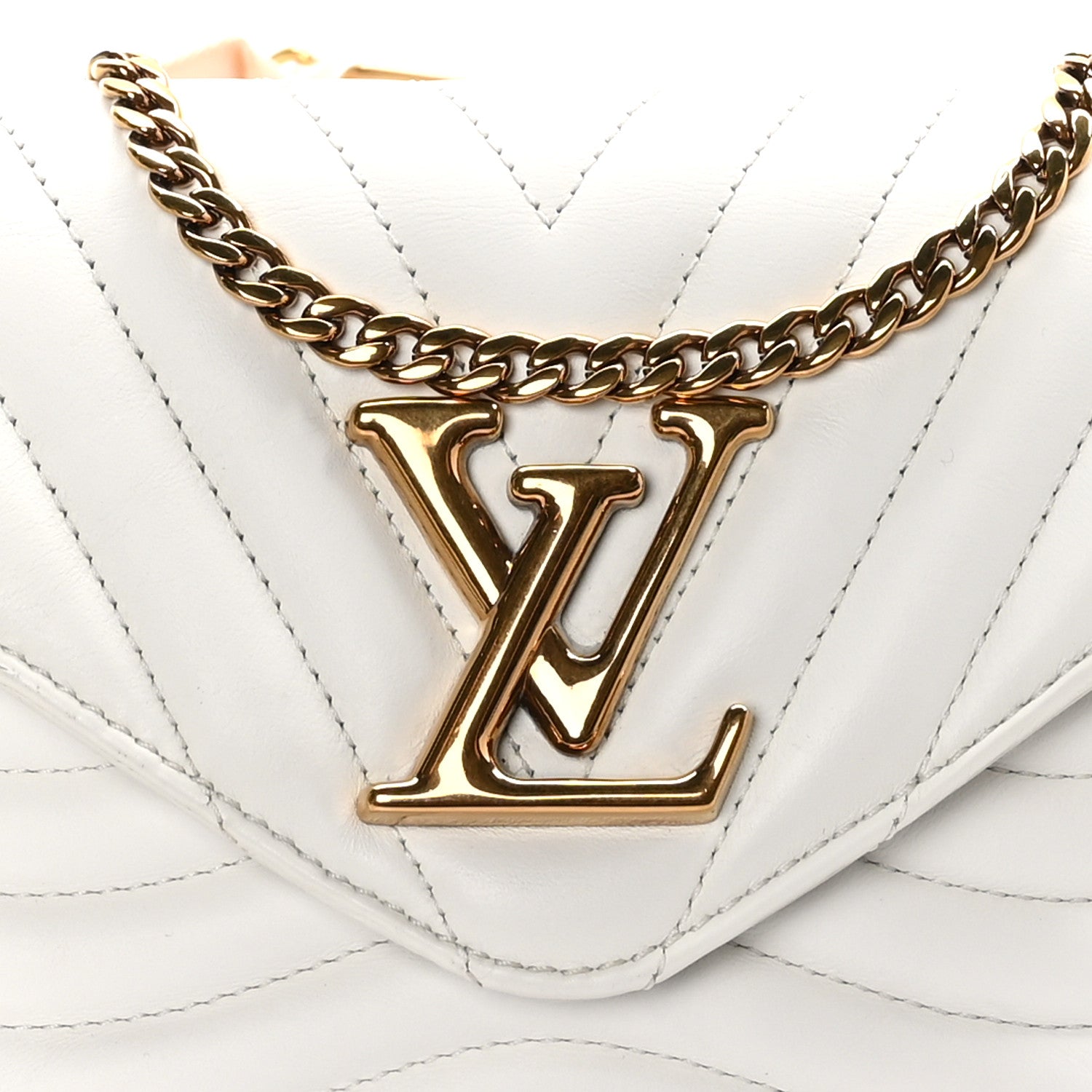 Louis Vuitton LOUIS VUITTON Calfskin New Wave Multi Pochette Snow 8 of 12