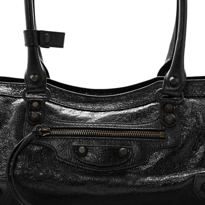 Balenciaga Agneau Arena Classic Hardware East West Le City Black 8 of 10