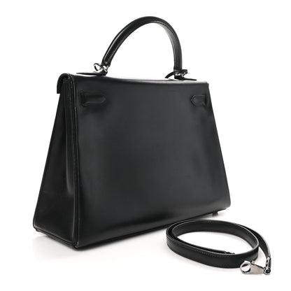 Hermes Box Kelly Retourne 32 Black 2 of 12