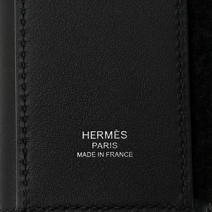 Hermes Swift Shearling Pocket Kelly Shoulder Strap Black 4 of 6