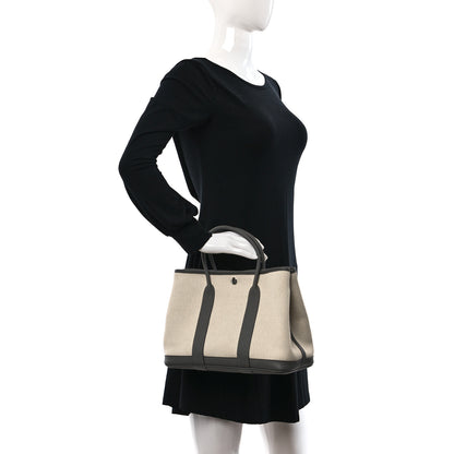 Hermes Toile Militaire Negonda Garden Party 30 TPM Beton Gris Meyer 2 of 8