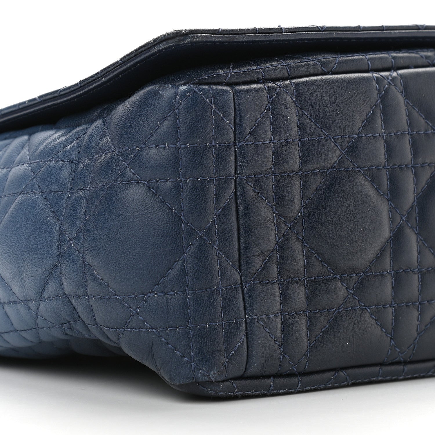 Christian Dior Lambskin Cannage Gradient Large Caro Bag Indigo Blue 8 of 10