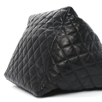 Chanel Lambskin Quilted Week End on Mars Tote Black 11 of 11