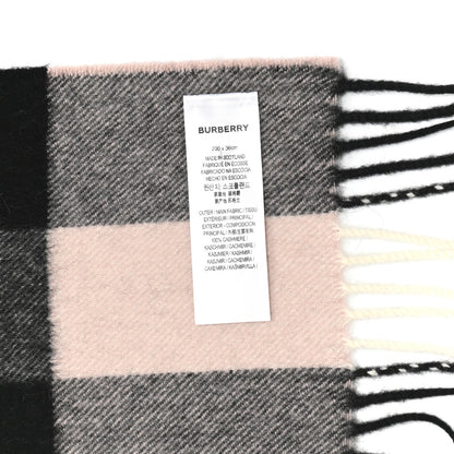 Burberry Cashmere Giant Check Scarf Pink Heather 3 of 4