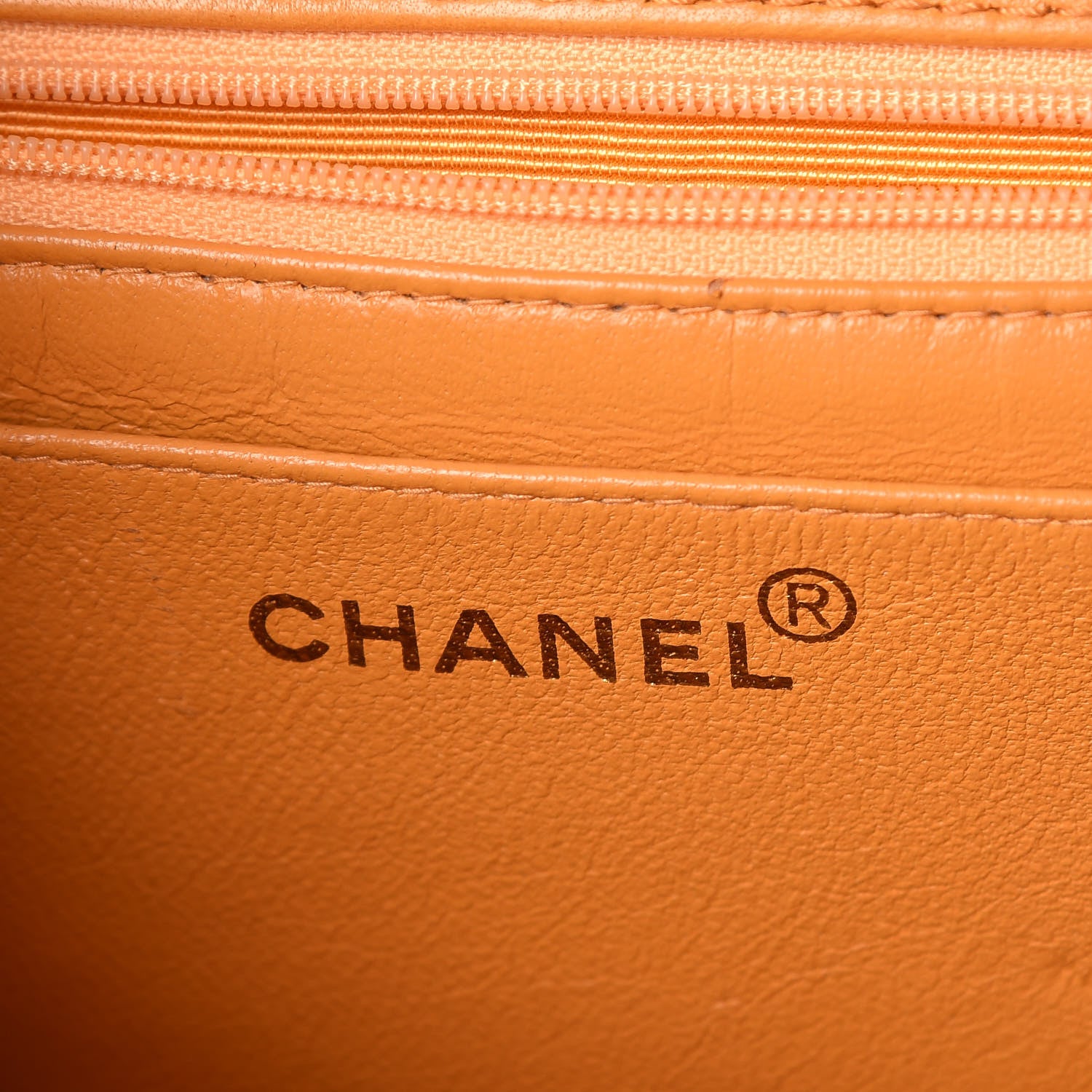 Chanel Lambskin Quilted Medium Bekko Chain Flap Mango 6 of 9