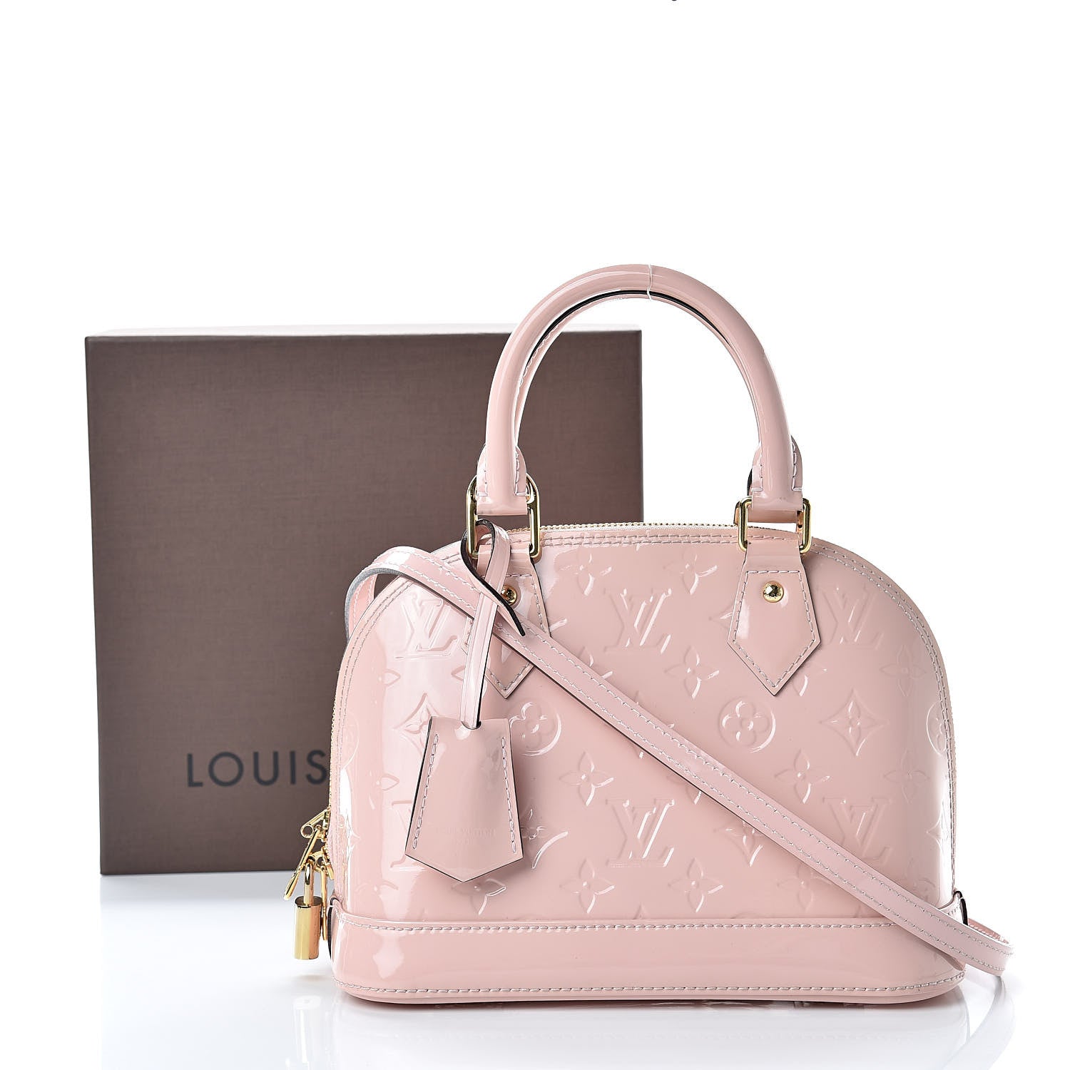 Louis Vuitton Vernis Alma BB Rose Ballerine 13 of 13