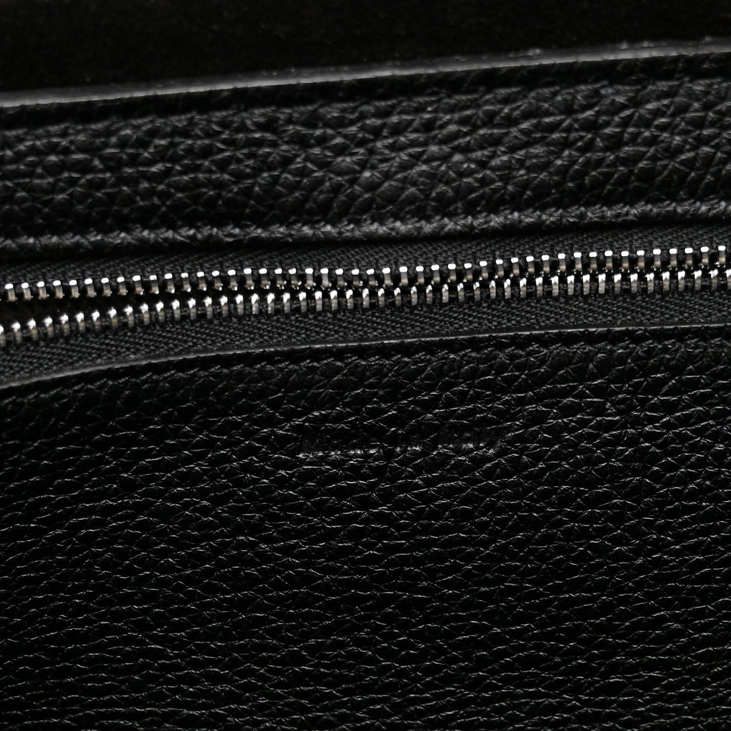 Supple Grained Calfskin Medium Big Bag Black