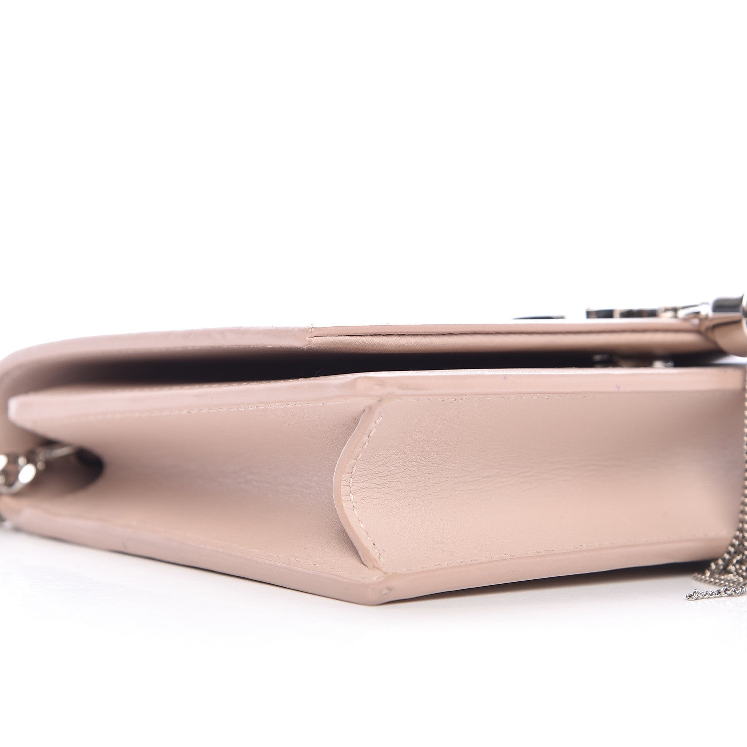 Saint Laurent Smooth Calfskin Classic Monogram Kate Tassel Chain Wallet Marble Pink 8 of 17