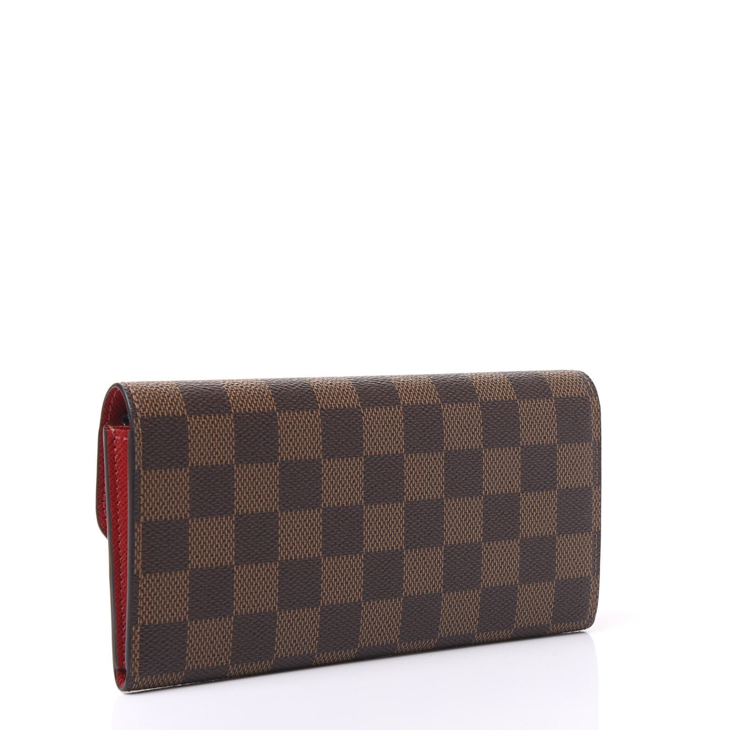 Damier Ebene Emilie Wallet Red