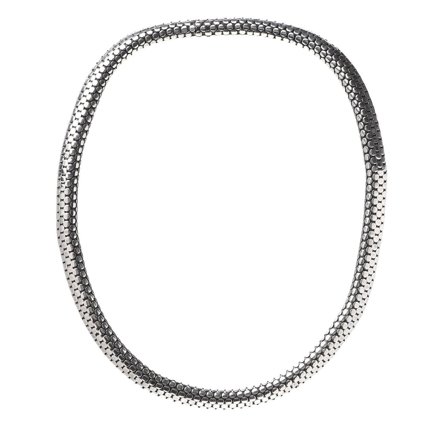 Sterling Silver 7mm Dot Choker Necklace