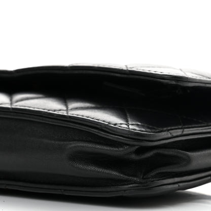 Chanel Lambskin Quilted Wallet On Chain WOC Black 10 of 10
