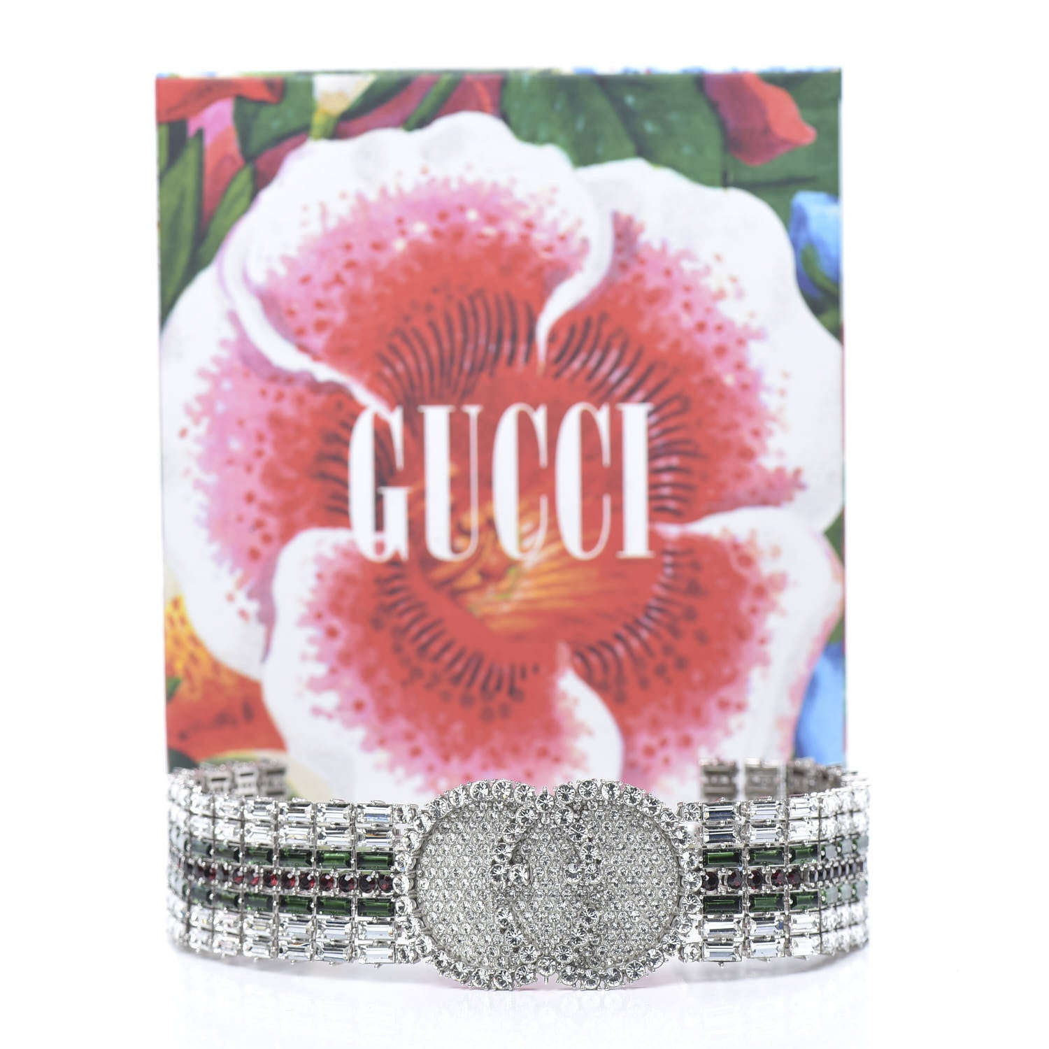 Gucci Crystals Double G Web Tennis Choker Necklace Multicolor 5 of 5