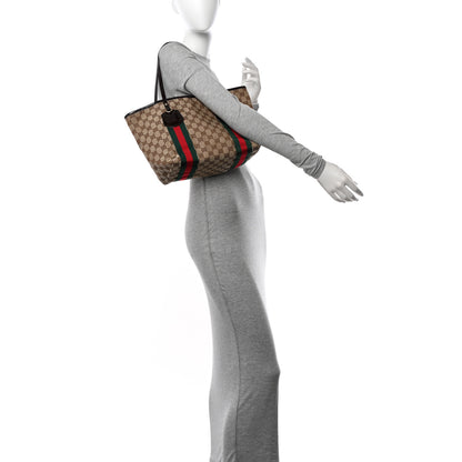 Gucci Monogram Web Medium Jolie Tote Brown 2 of 10