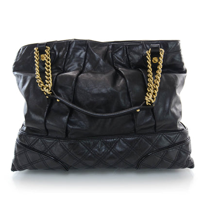 Marc Jacobs Leather Mixed Quilted Tote Black 3 of 7