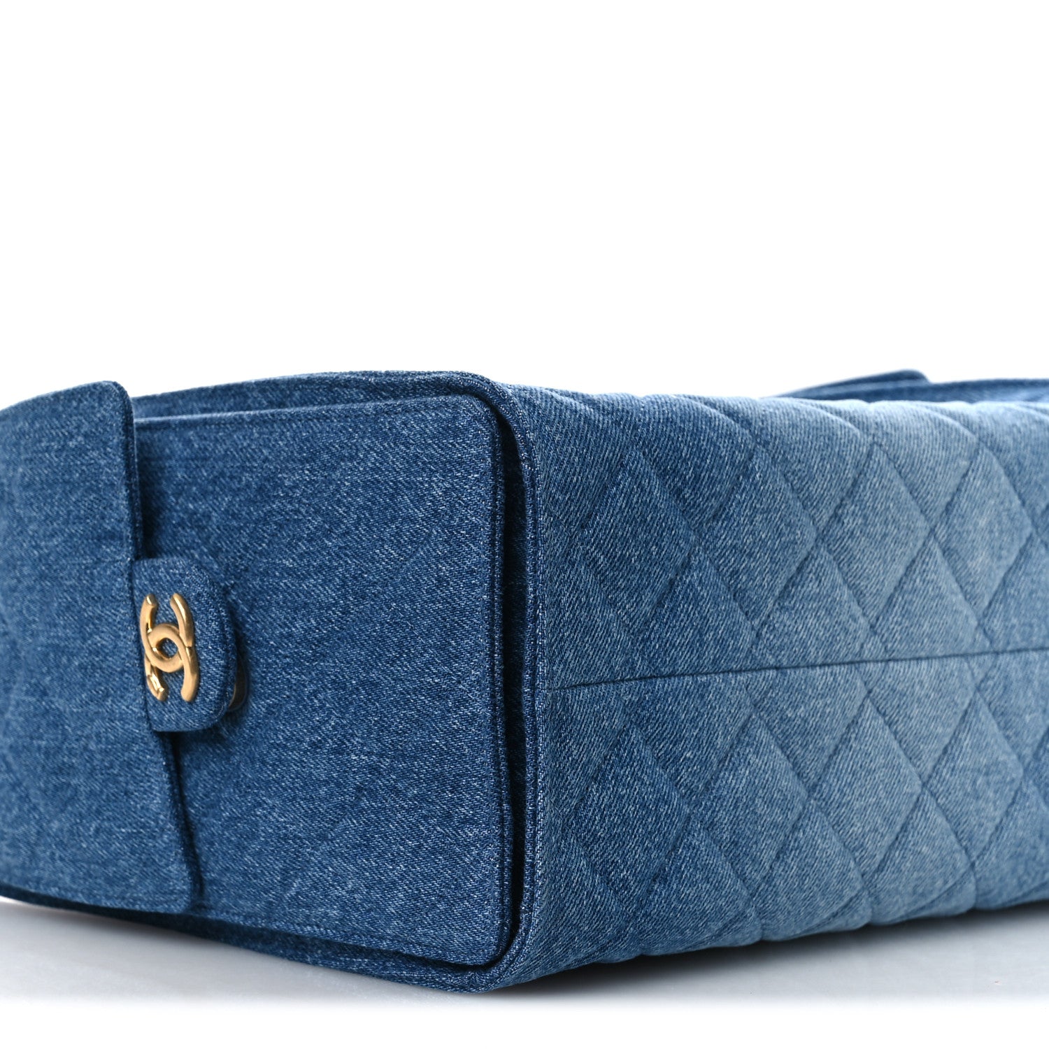 Chanel Washed Denim Quilted Small Chanel 25 Handbag Blue 8 of 11
