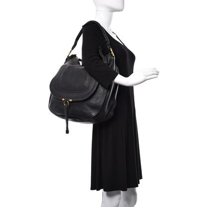 Chloe Calfskin Large Marcie Hobo Black 2 of 17