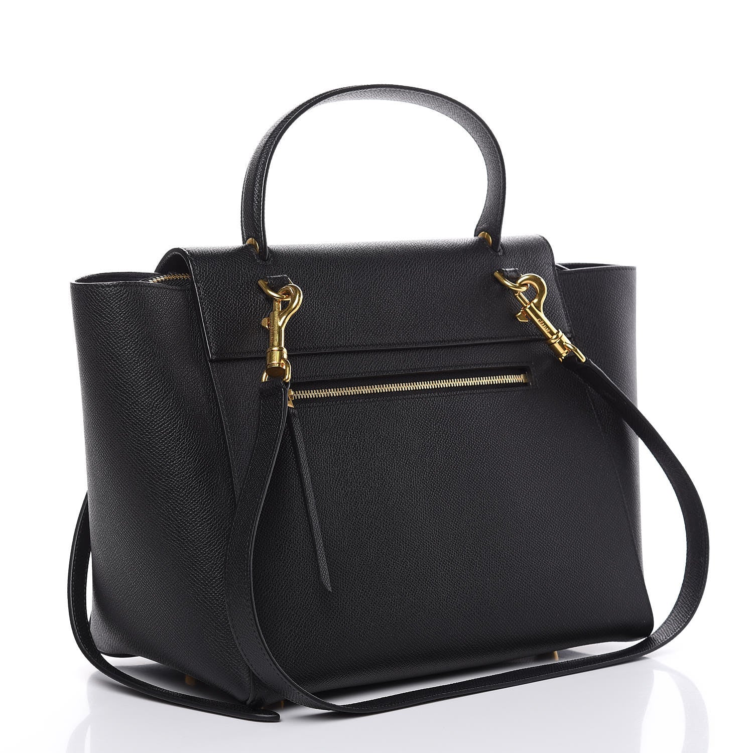 Celine Grained Calfskin Mini Belt Bag Black 3 of 12