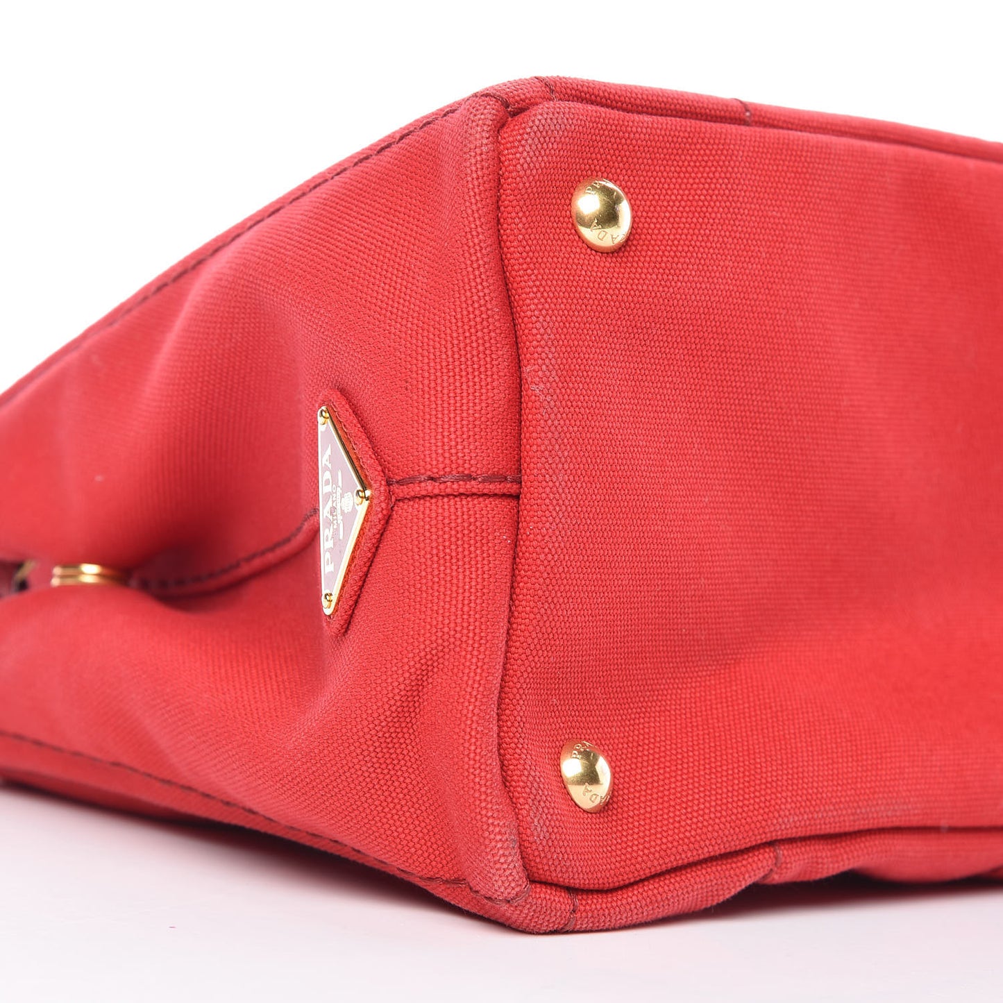 Canapa Small Logo Tote Rosso Talco