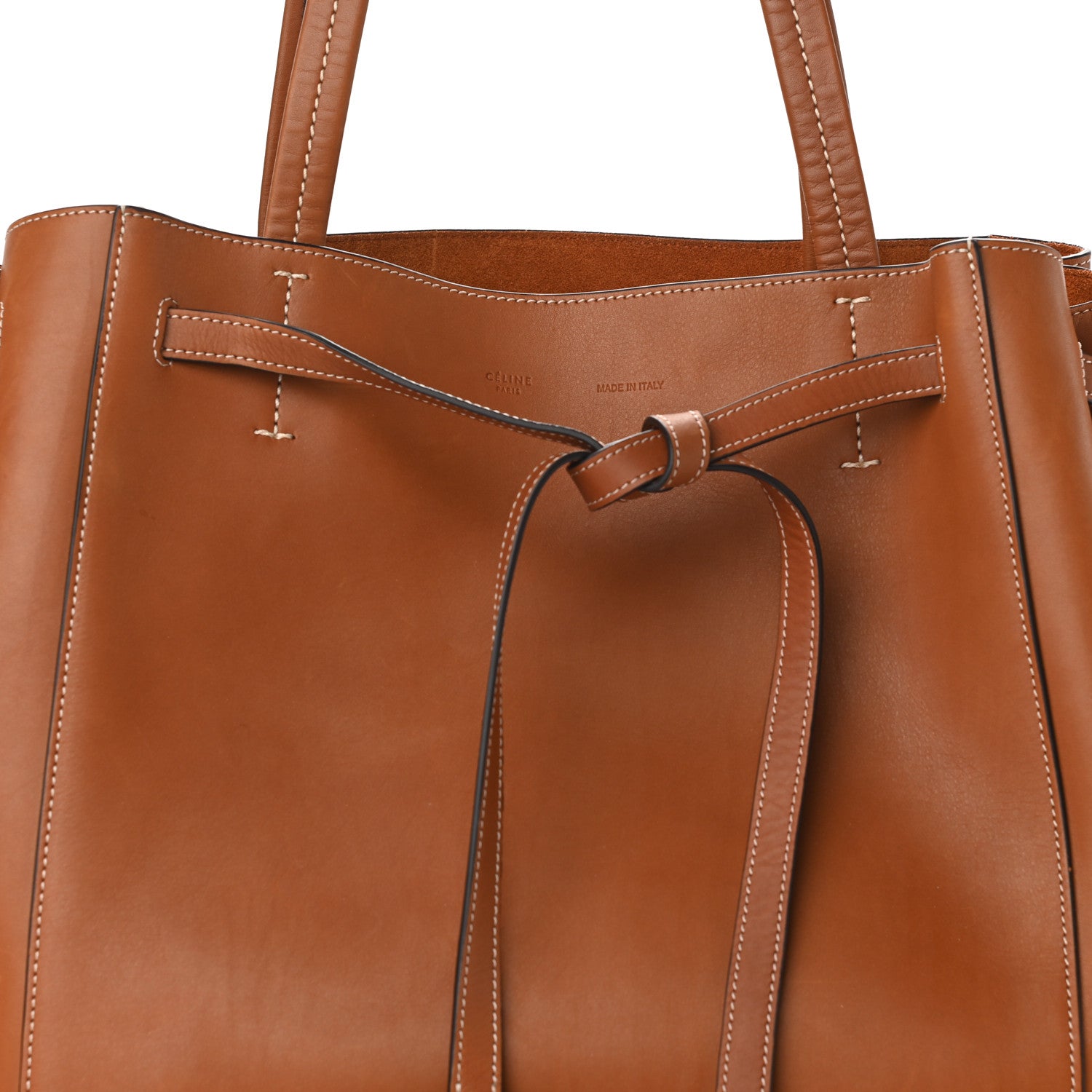Celine Smooth Calfskin Small Tassel Cabas Phantom Camel 7 of 11