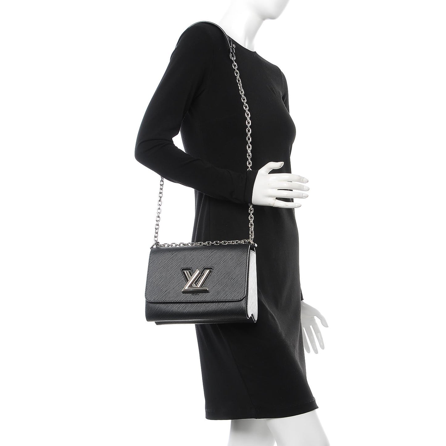 Epi Twist Shoulder Bag MM Black
