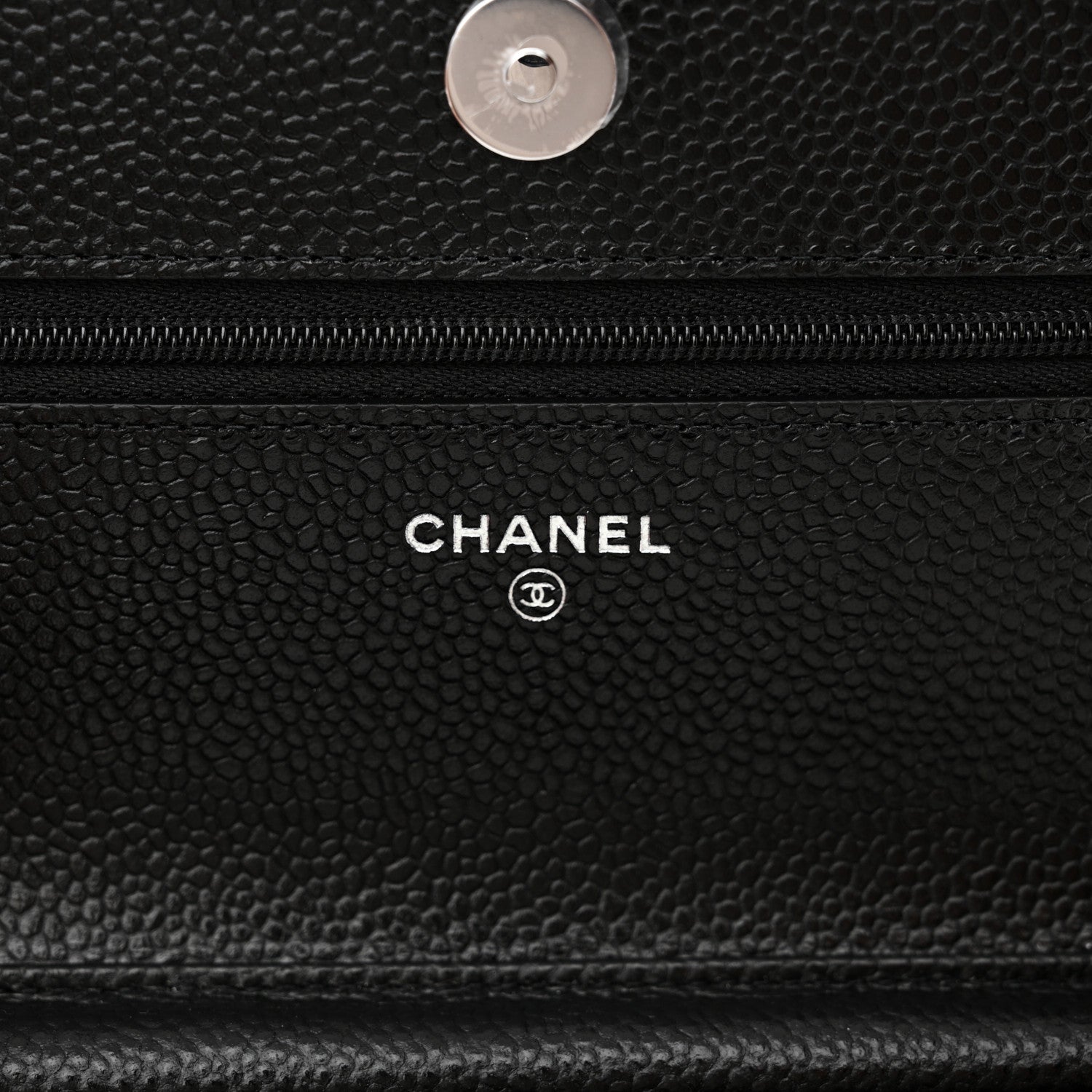 Chanel Caviar Quilted Wallet on Chain WOC Black 6 of 12