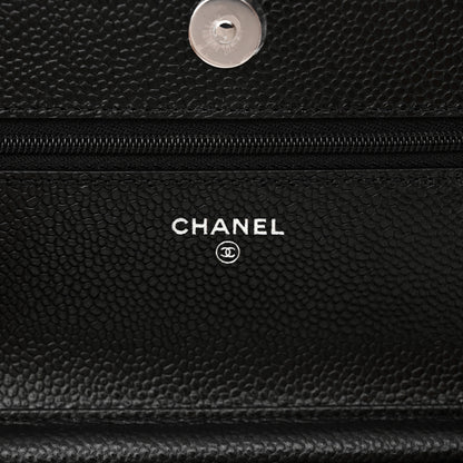 Chanel Caviar Quilted Wallet on Chain WOC Black 6 of 12
