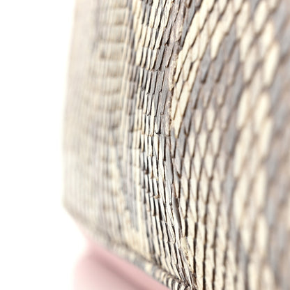 Louis Vuitton Calfskin Snakeskin Lockme MM Rose Ballerine 16 of 17