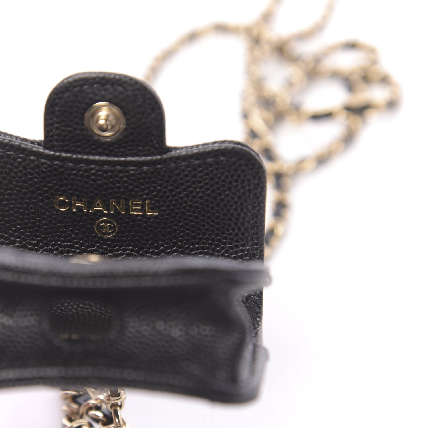 Chanel Caviar Quilted Airpods Pro Case Black 7 of 9