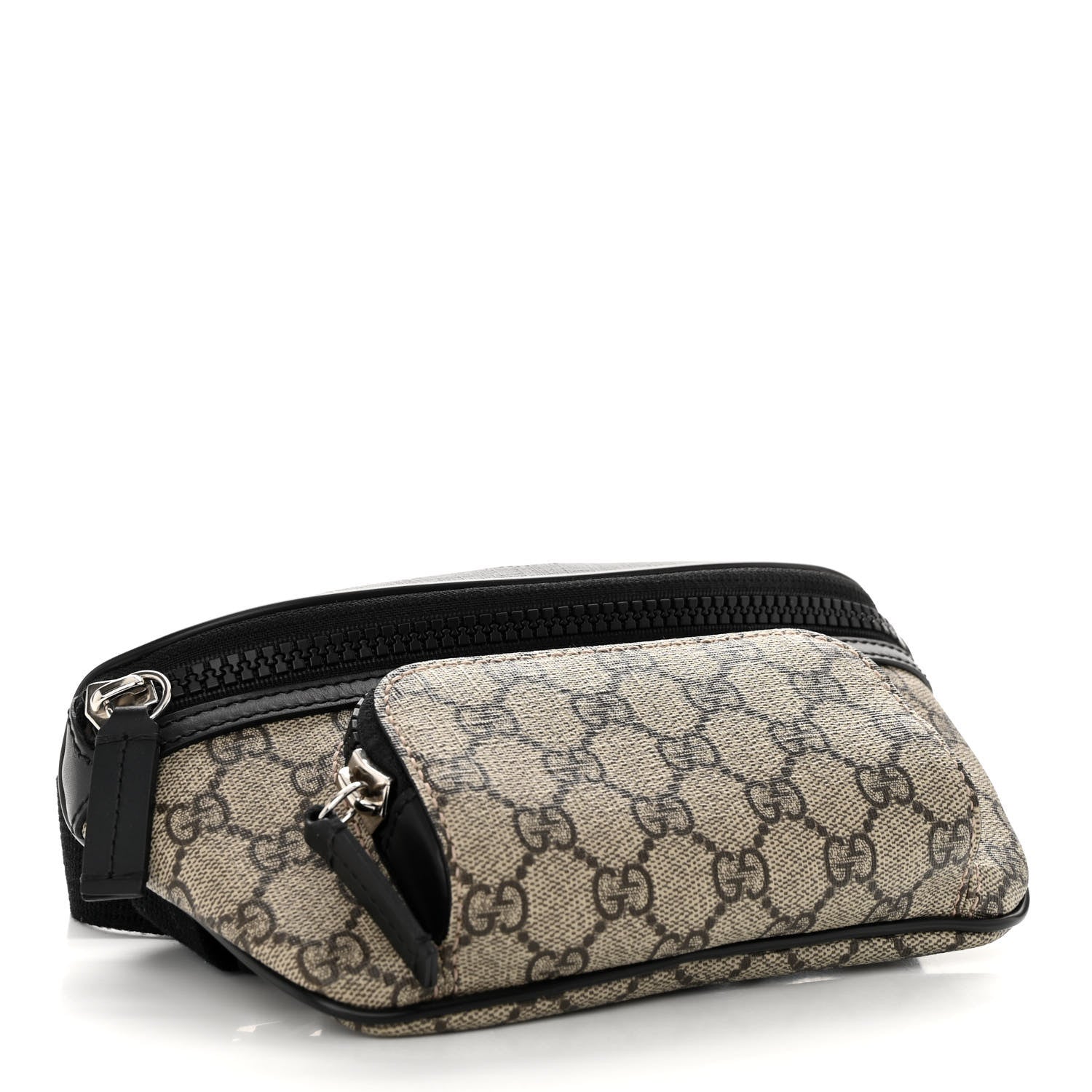 Gucci GG Supreme Monogram Belt Bag Black 4 of 11