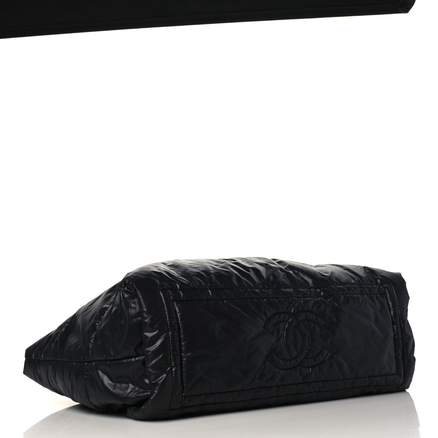 Chanel Nylon Quilted Medium Coco Cocoon Reversible Tote Black 4 of 9