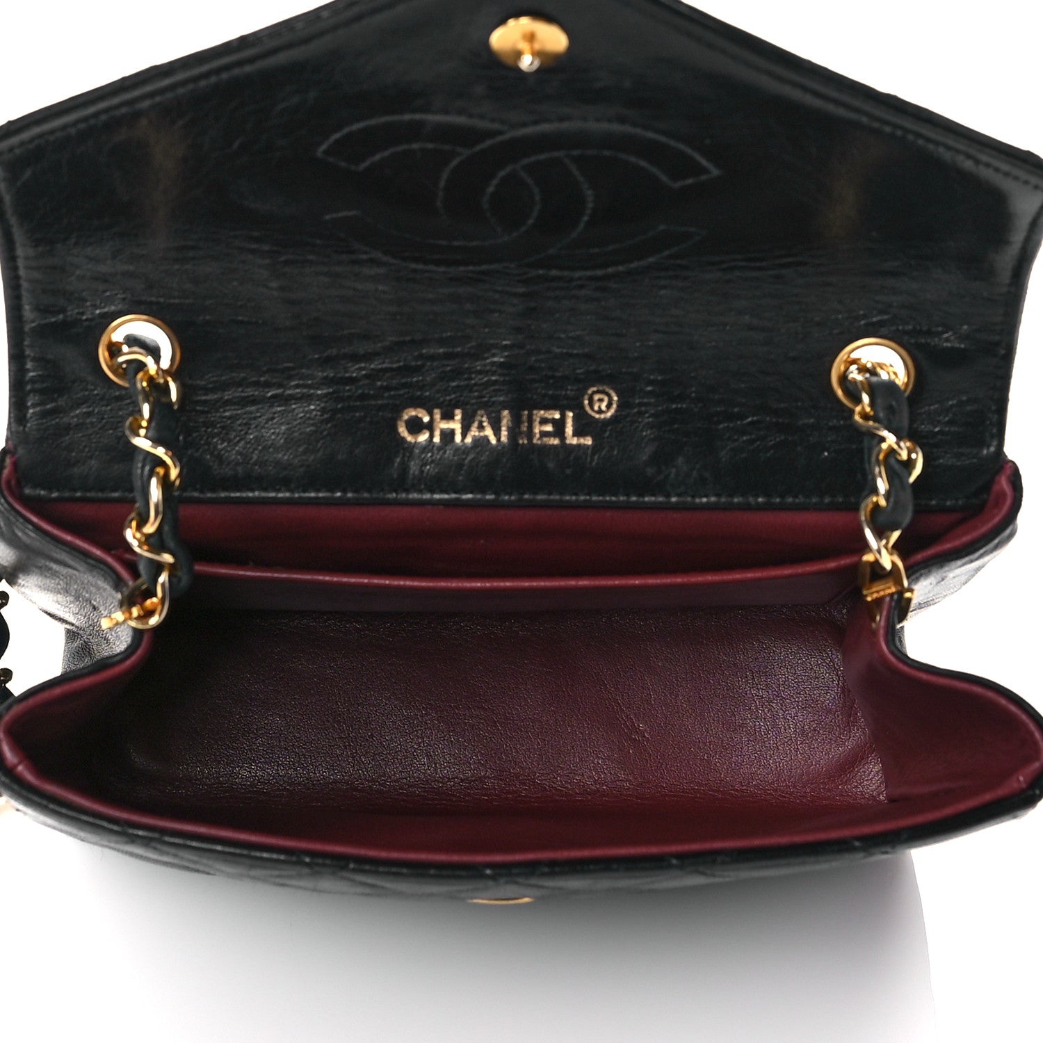 Chanel Lambskin Quilted Mini Flap Black 8 of 11