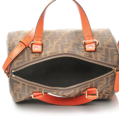 Fendi Zucca Vitello Elite Small Boston Tobacco Arancio 5 of 7