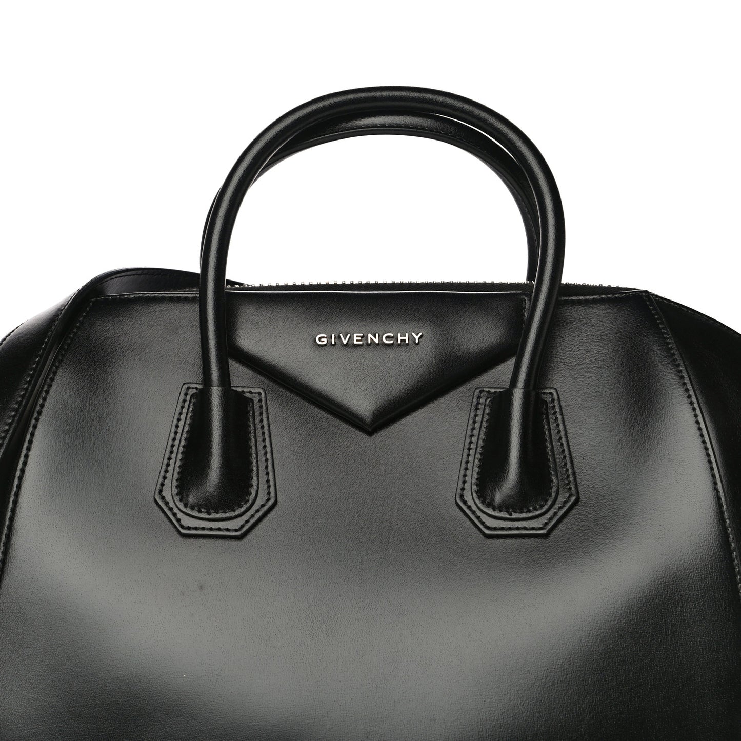 Shiny Lord Calfskin Medium Antigona Black