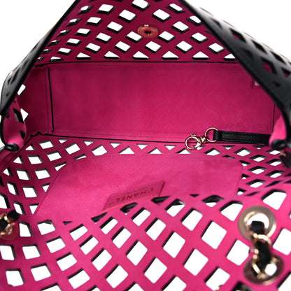 Chanel Lambskin Sea Through Flap Black Multicolor 7 of 16