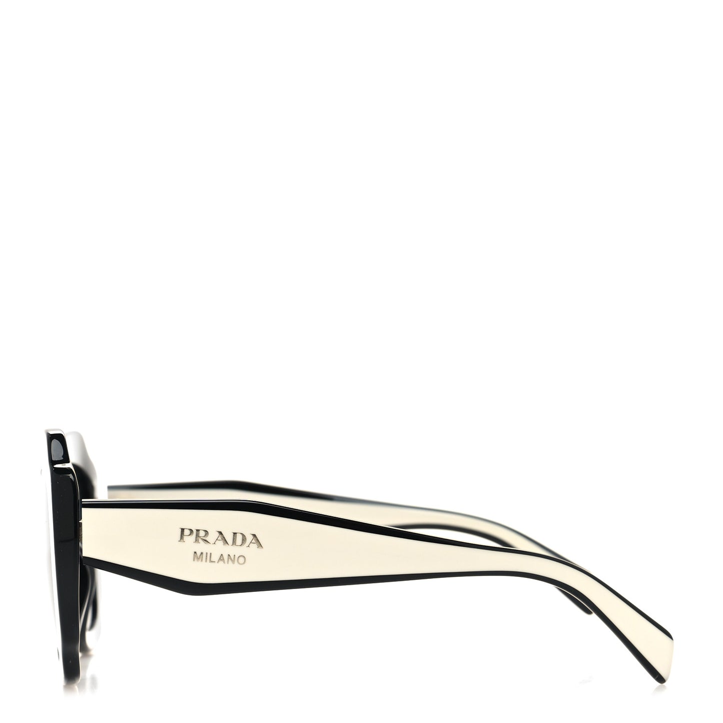 Acetate Square Sunglasses SPR 16Y Black Dark Grey