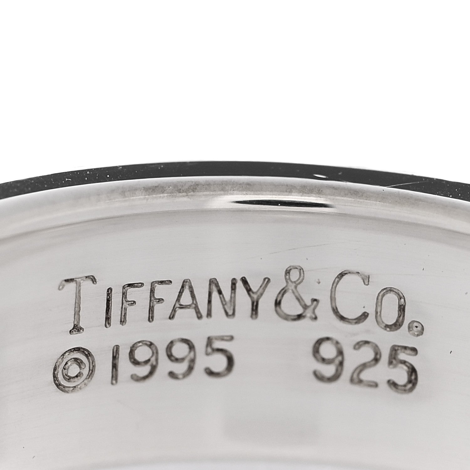Tiffany Sterling Silver Atlas Ring 51 5.75 4 of 4