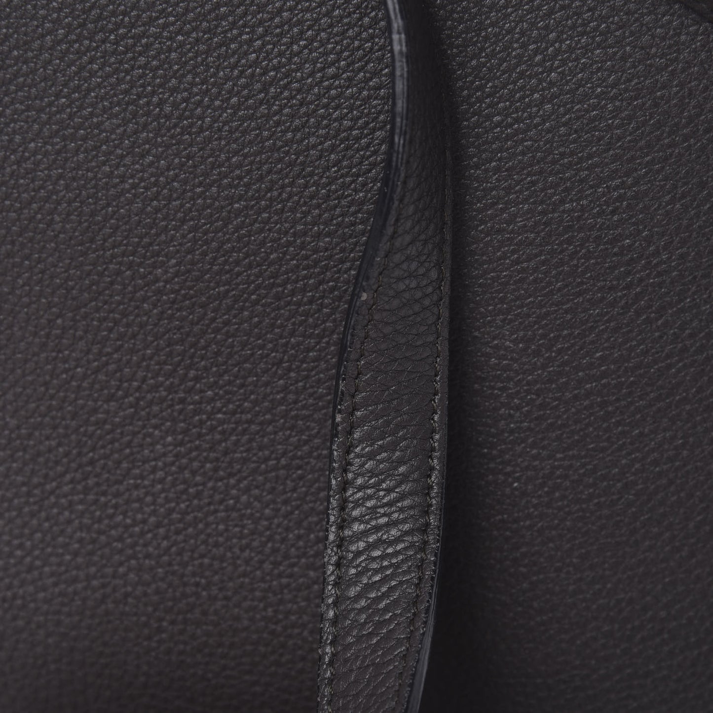Grained Calfskin Mini Belt Bag Dark Taupe